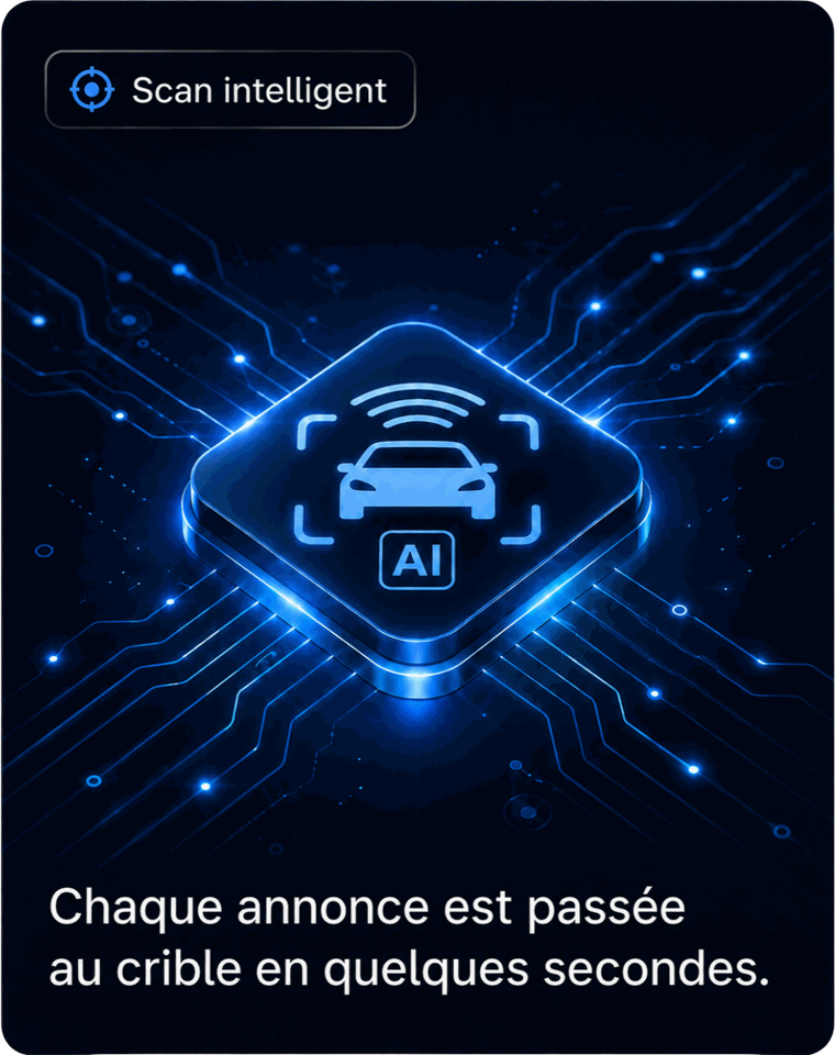 Scan intelligent : chaque annonce est passée au crible en quelques secondes.
